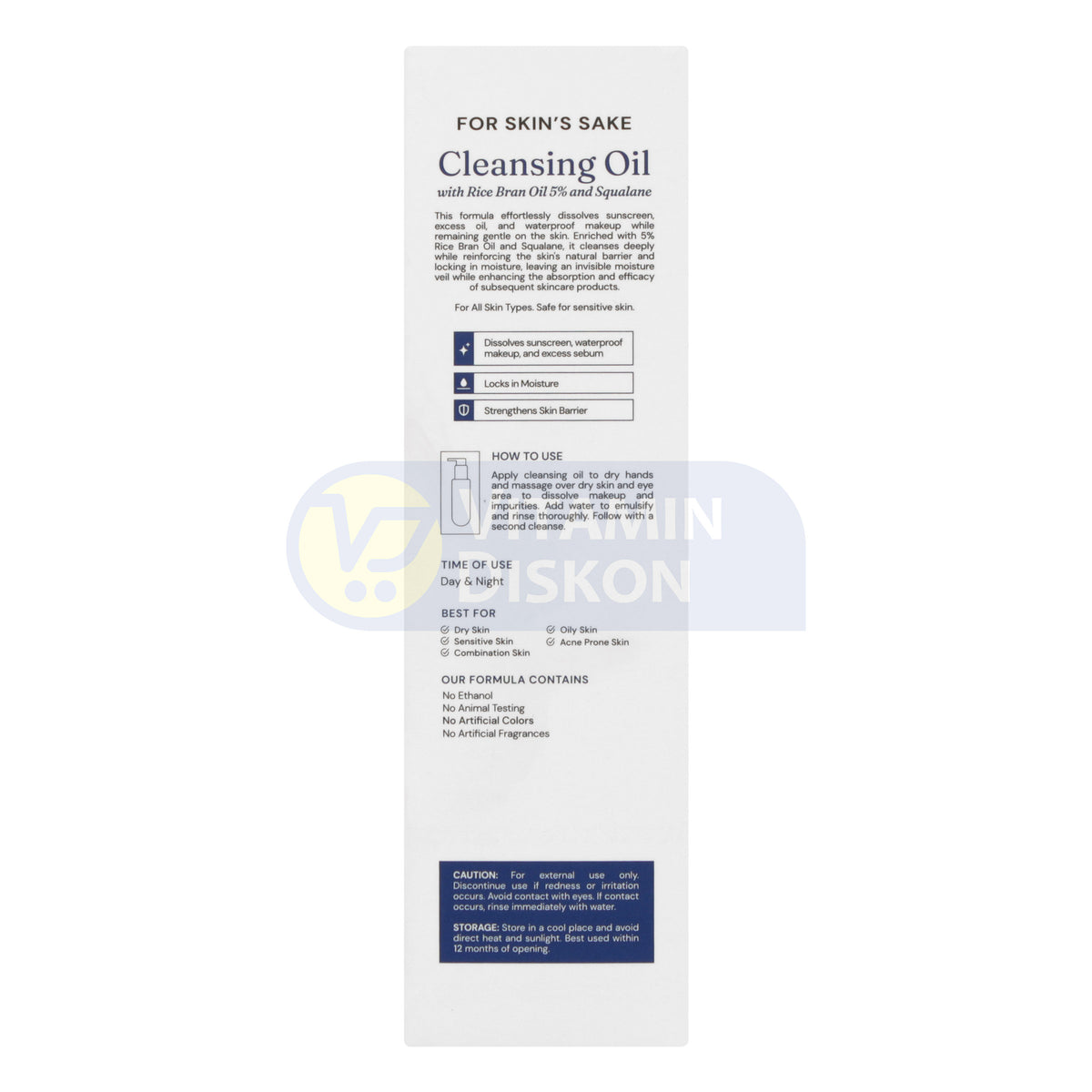 FSS CLEANSING OIL WITH RICE BRAN OIL 5% AND SQUALANE 130ML