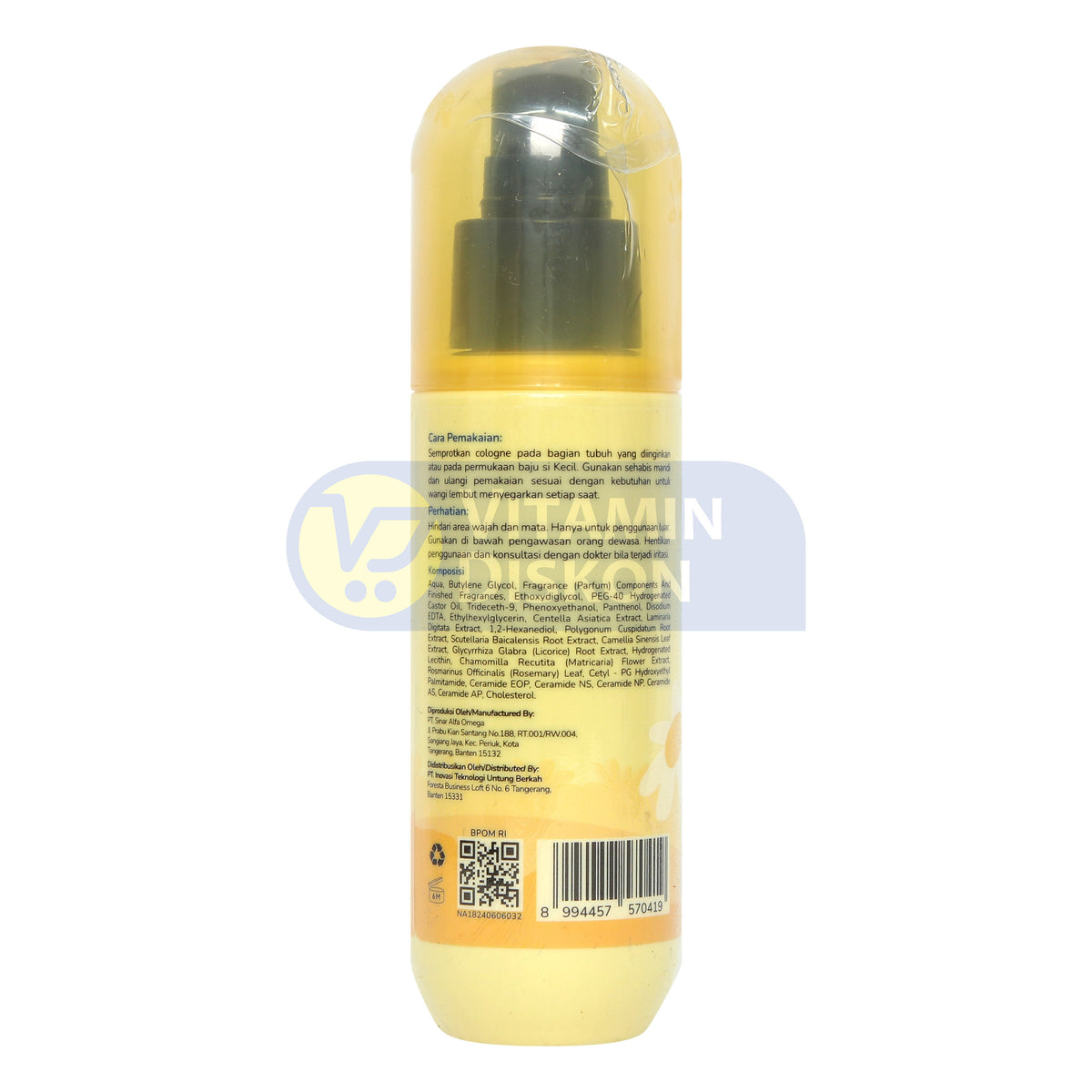 GENTLY BABY COLOGNE CHAMOMILE BLOSSOM 100ML