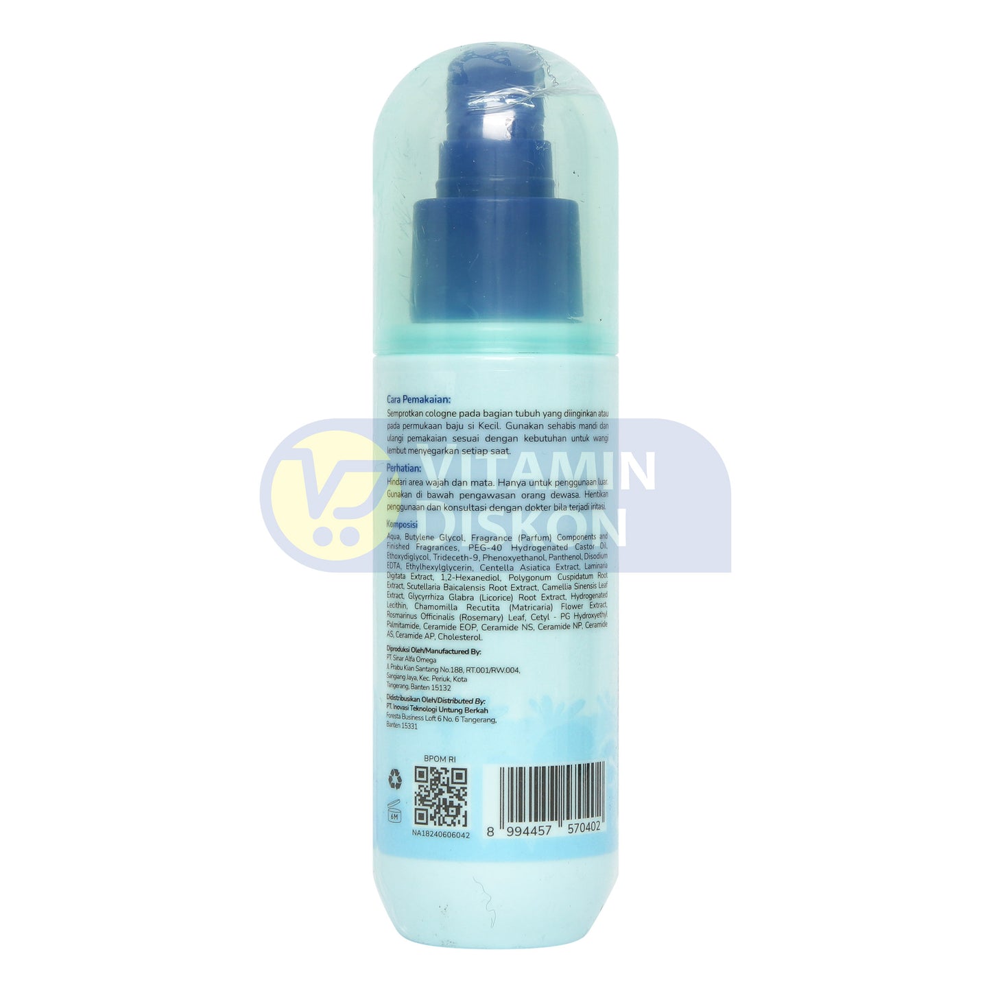 GENTLY BABY COLOGNE SOFT POWDERY 100ML