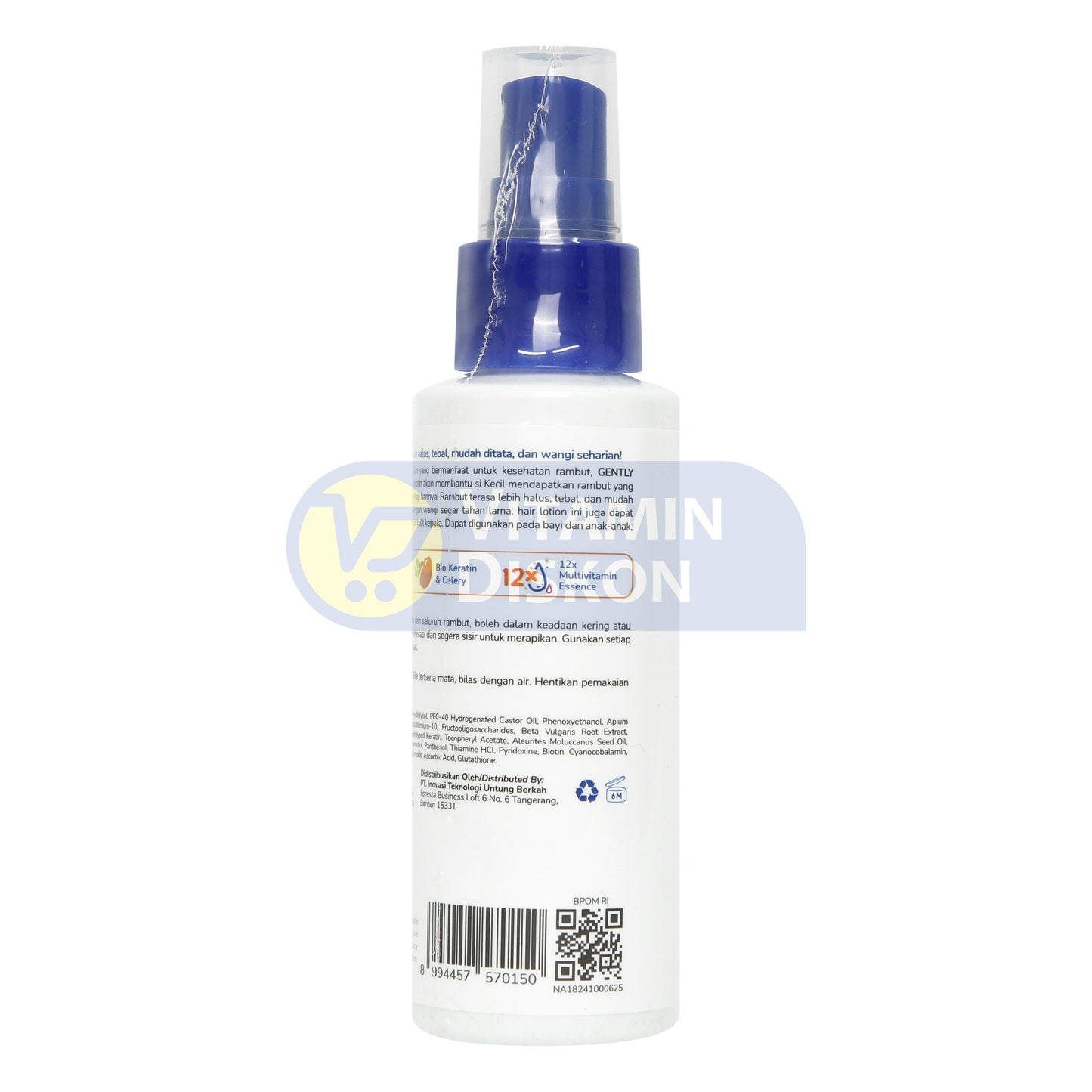GENTLY BABY HAIR LOTION SMOOTH KERATIN 100ML