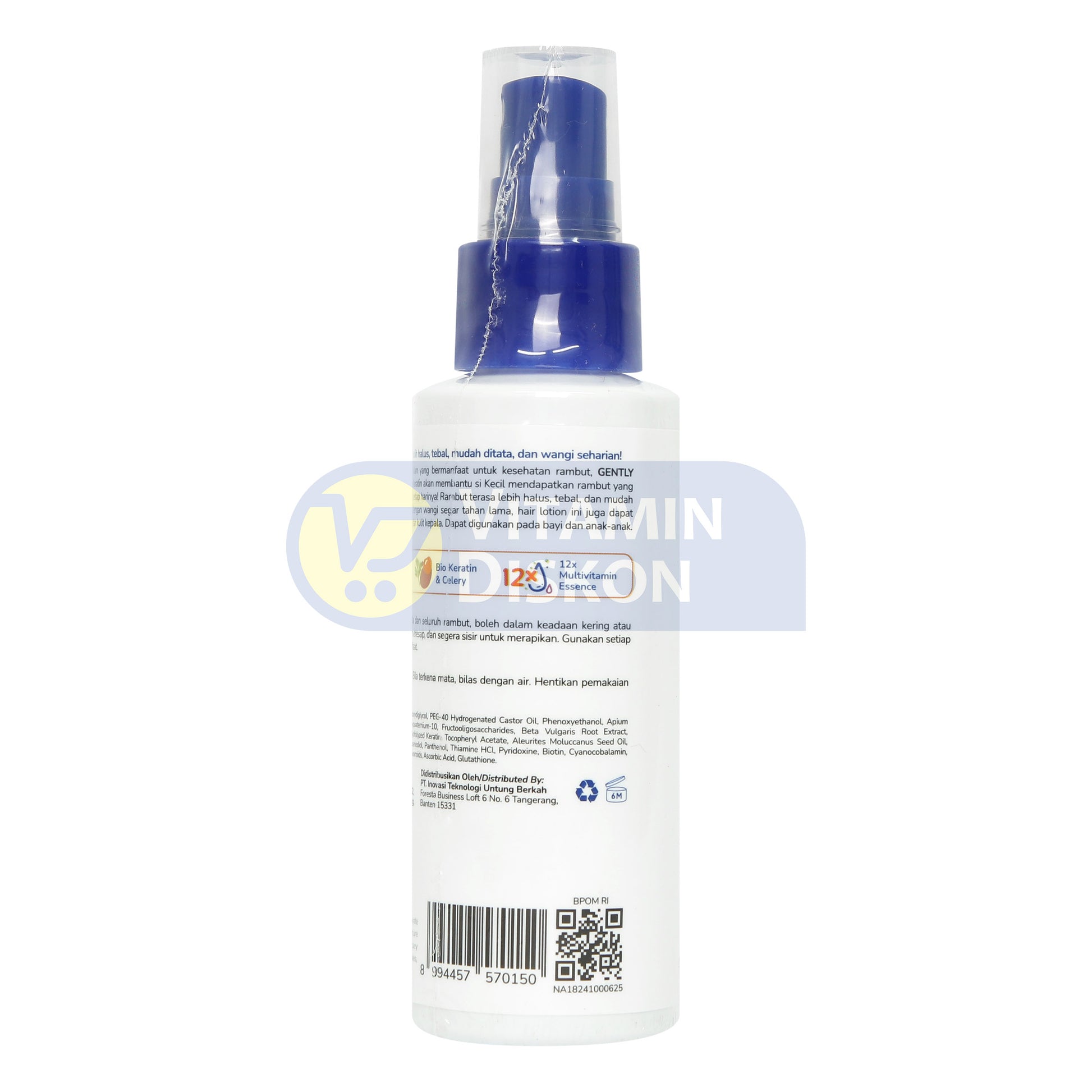 GENTLY BABY HAIR LOTION SMOOTH KERATIN 100ML