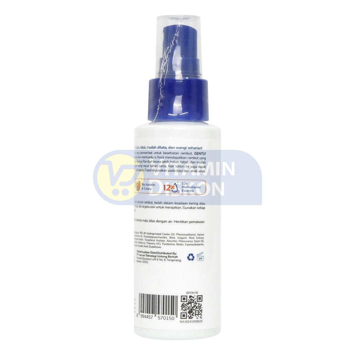 GENTLY BABY HAIR LOTION SMOOTH KERATIN 100ML