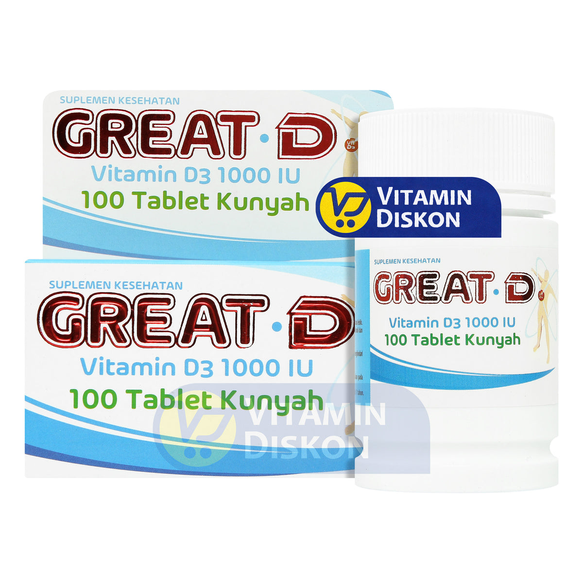 GREAT D VITAMIN D3 1000 IU 100 TABLET