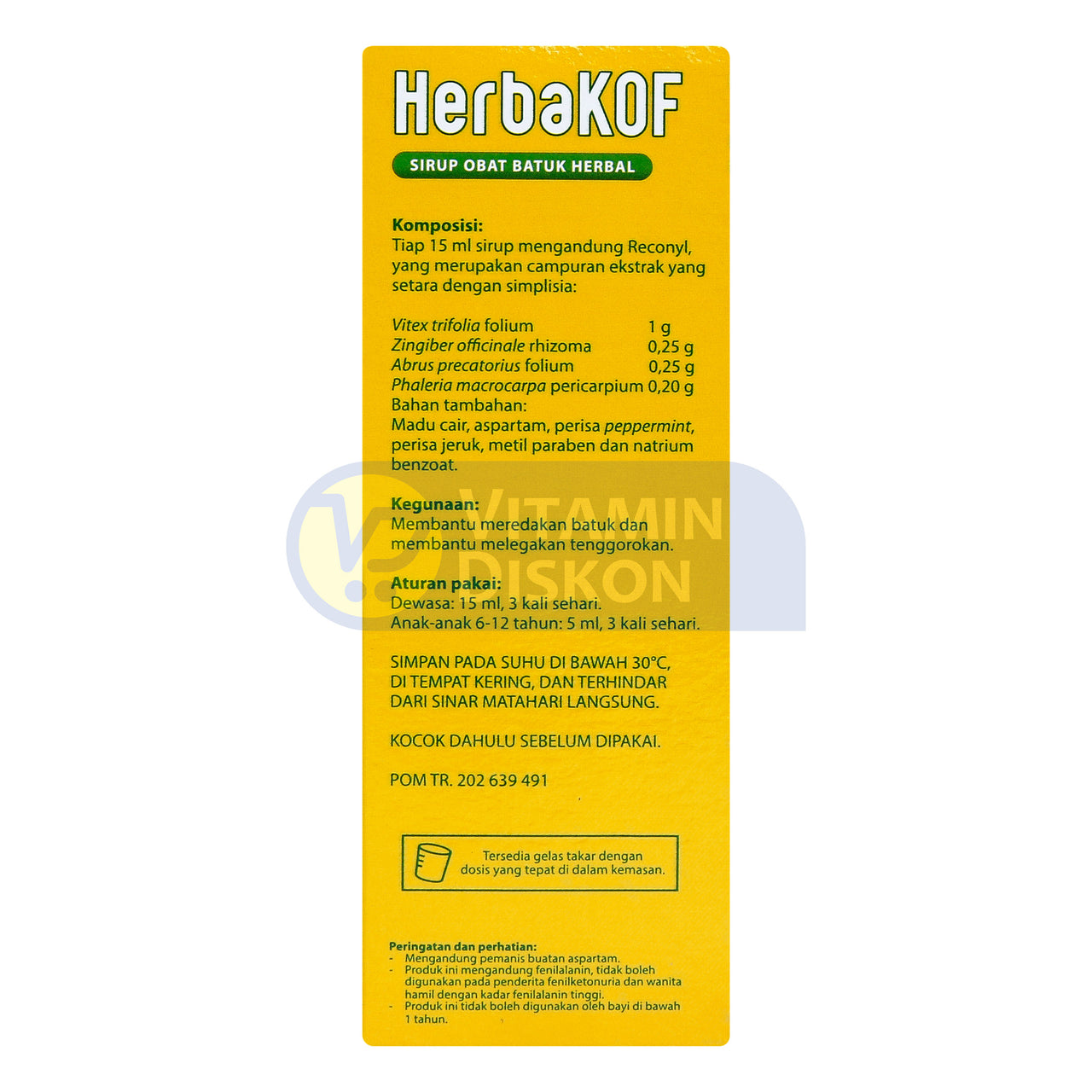 HERBAKOF SIRUP OBAT BATUK HERBAL STRONG MINT 100ML