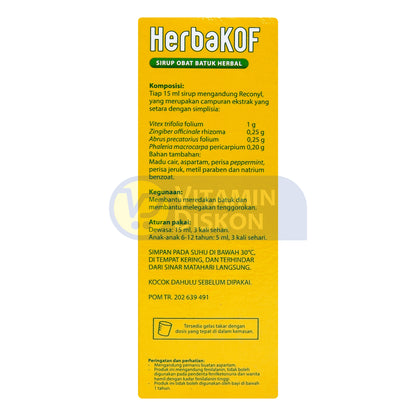HERBAKOF SIRUP OBAT BATUK HERBAL STRONG MINT 100ML