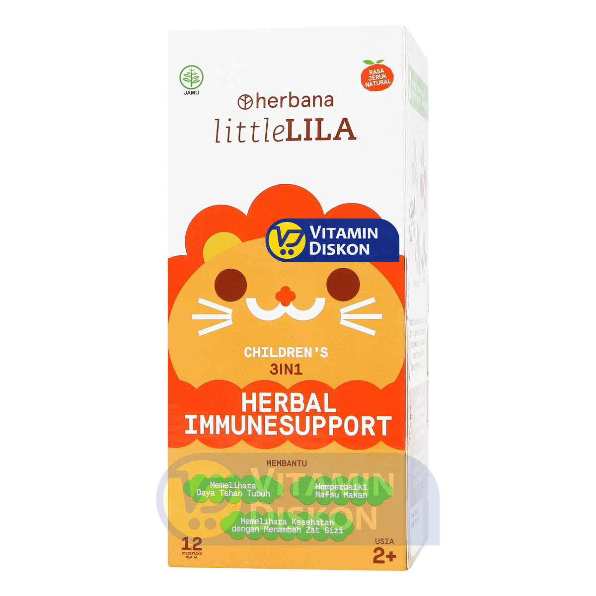 HERBANA LITTLE LILA CHILDRENS 3IN1 HERBAL IMMUNE SUPPORT 12 STICKPACKS