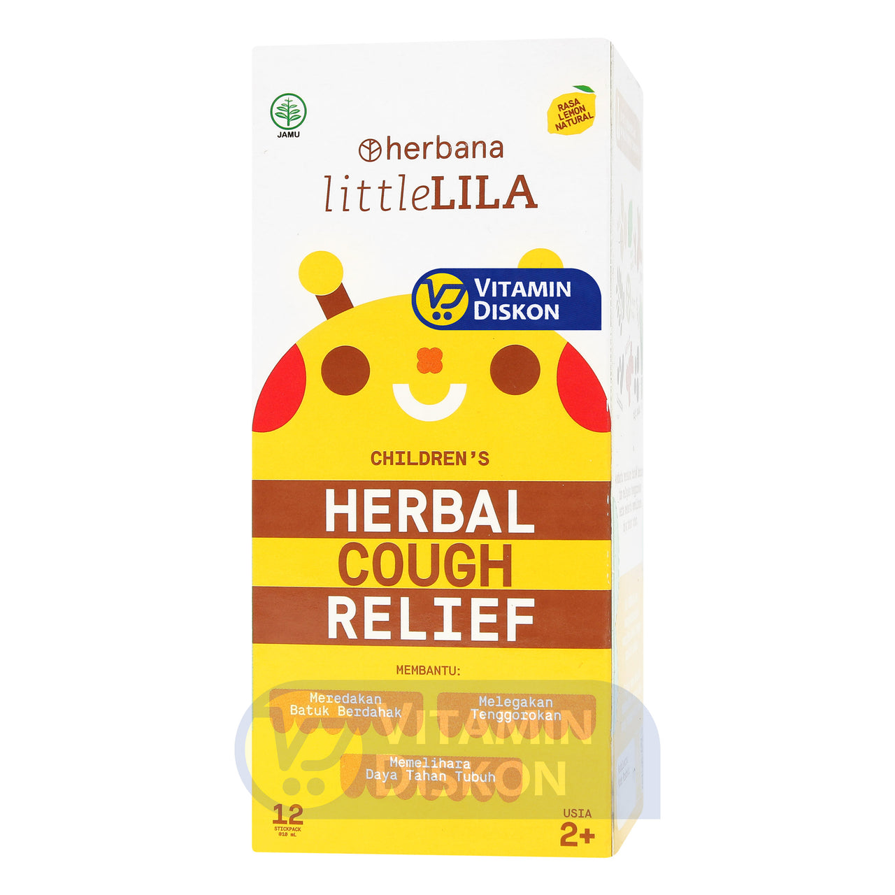 HERBANA LITTLE LILA CHILDRENS HERBAL COUGH RELIEF 12 STICKPACS