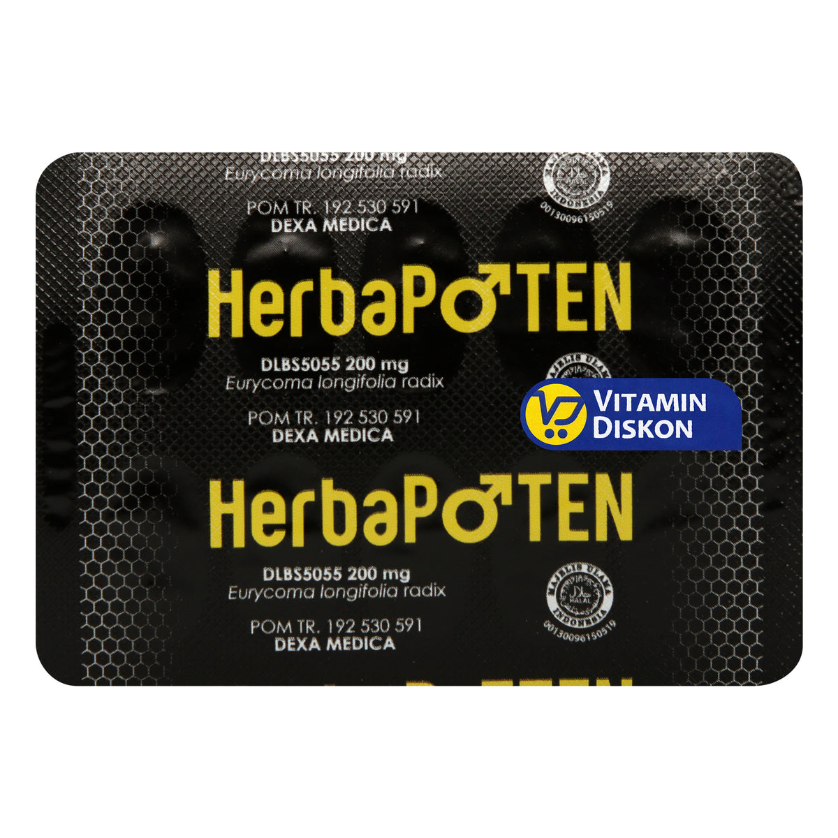 HERBAPOTEN SUPLEMEN VITALITAS STAMINA PRIA HERBAL 1 STRIP 10 KAPSUL