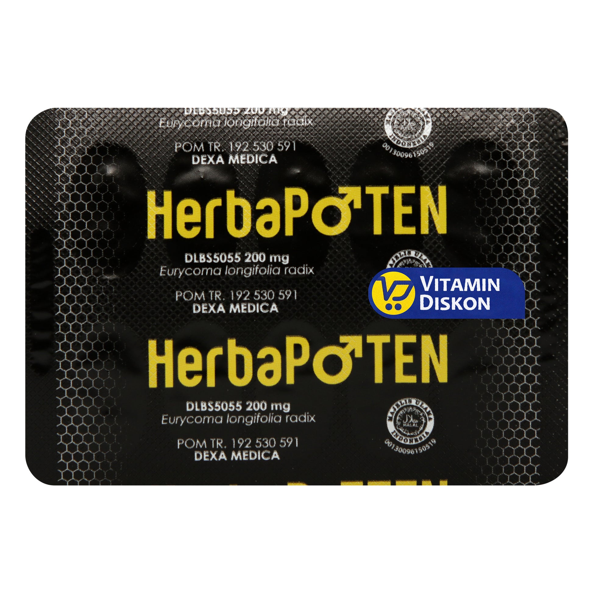 HERBAPOTEN SUPLEMEN VITALITAS STAMINA PRIA HERBAL 1 STRIP 10 KAPSUL