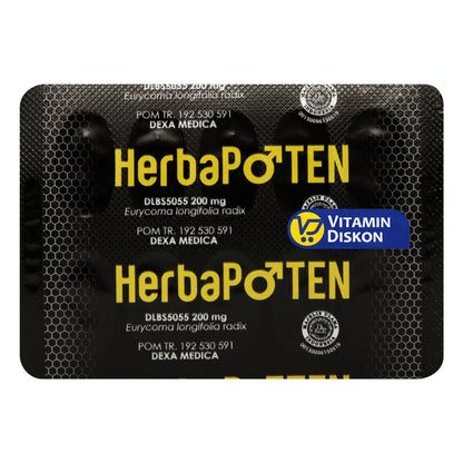 HERBAPOTEN SUPLEMEN VITALITAS STAMINA PRIA HERBAL 1 STRIP 10 KAPSUL