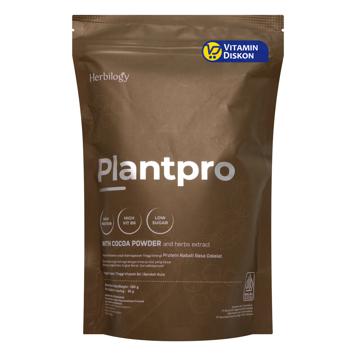 HERBILOGY PLANTPRO WITH COCOA AND HERBS 280GR
