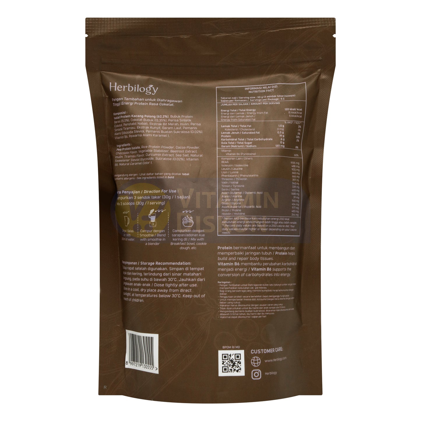 HERBILOGY PLANTPRO WITH COCOA AND HERBS 280GR