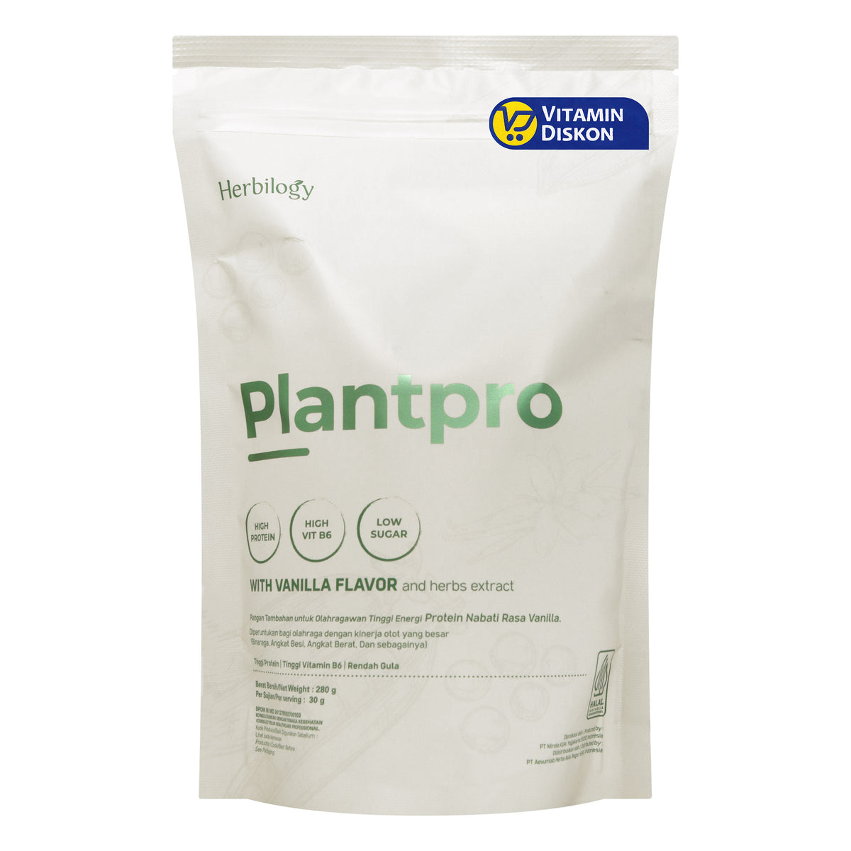 HERBILOGY PLANTPRO WITH VANILLA AND HERBS 280GR