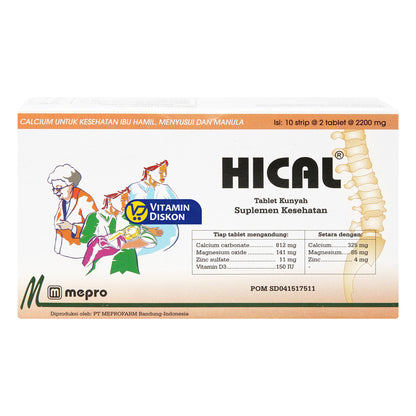 HICAL 1 BOX ISI 10 STRIP