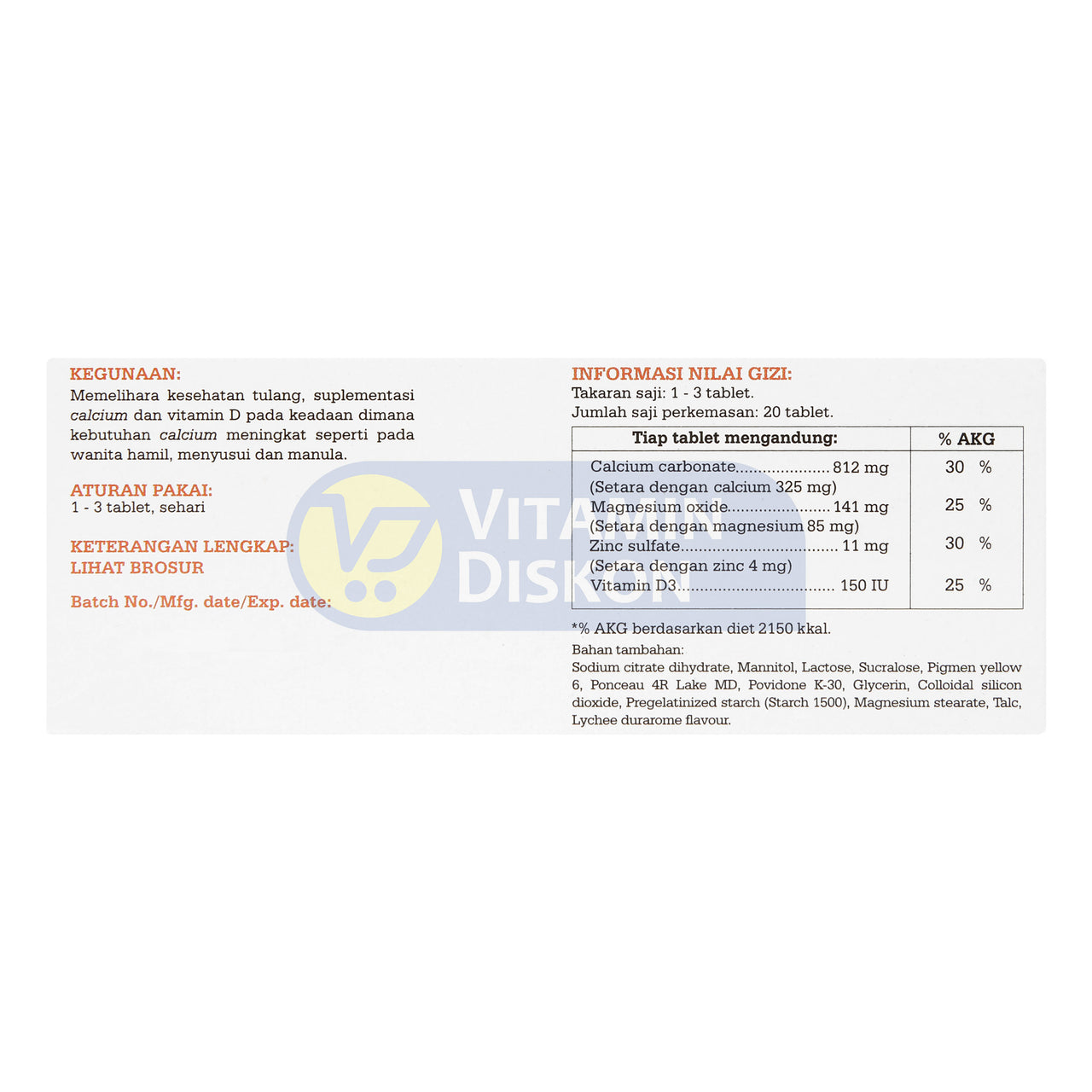 HICAL 1 BOX ISI 10 STRIP