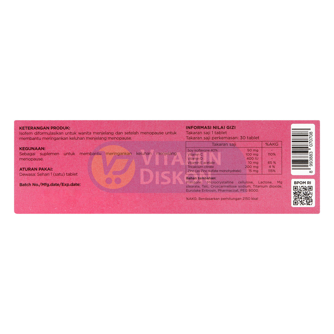 ISOFEM 1 BOX ISI 5 STRIP