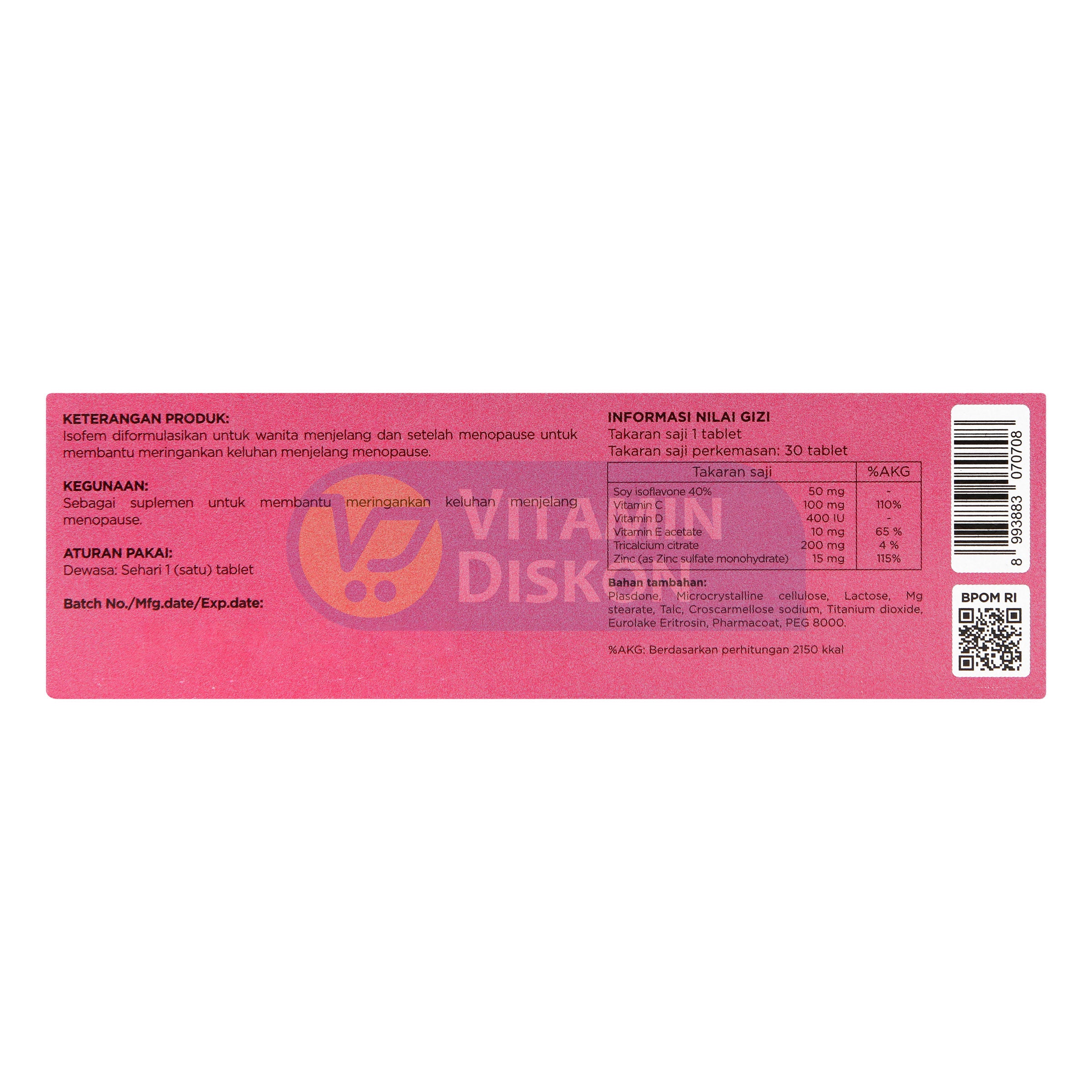 ISOFEM 1 BOX ISI 5 STRIP