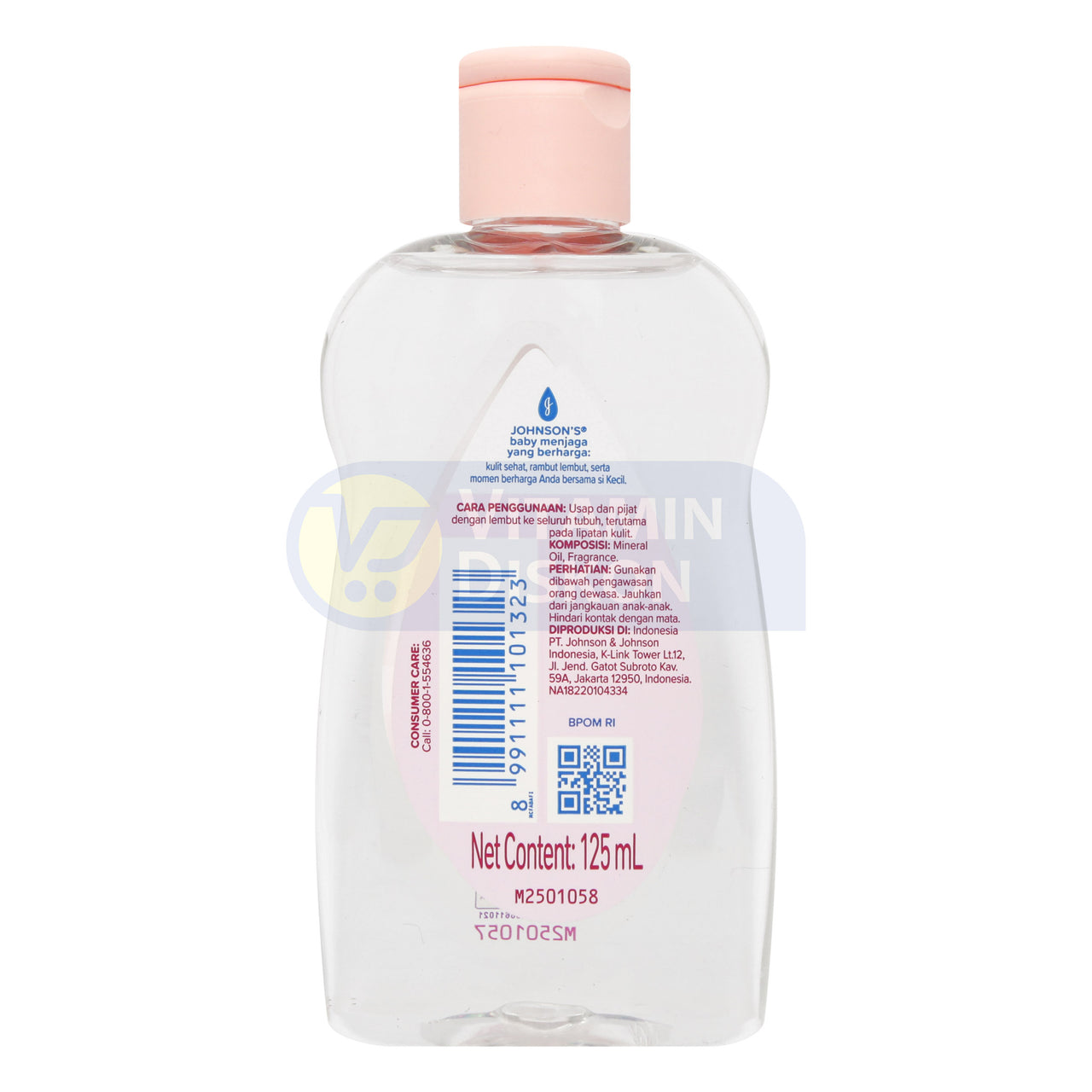 JOHNSONS BABY OIL 125 ML
