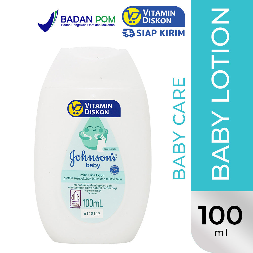 JOHNSONS MILK RICE BABY LOTION 100 ML