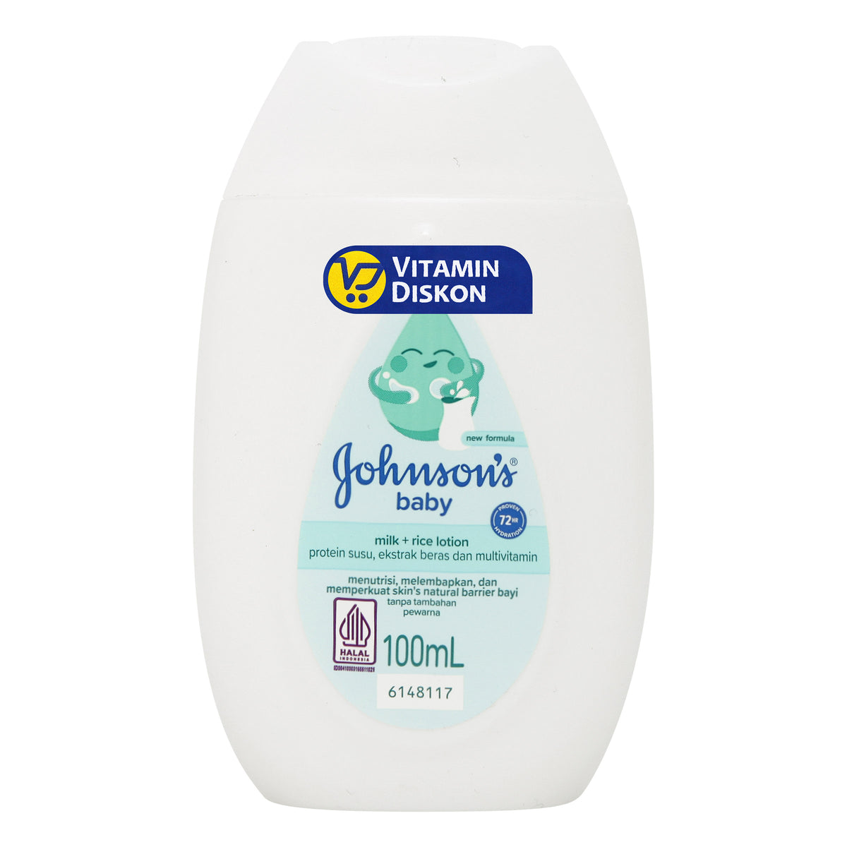 JOHNSONS MILK RICE BABY LOTION 100 ML