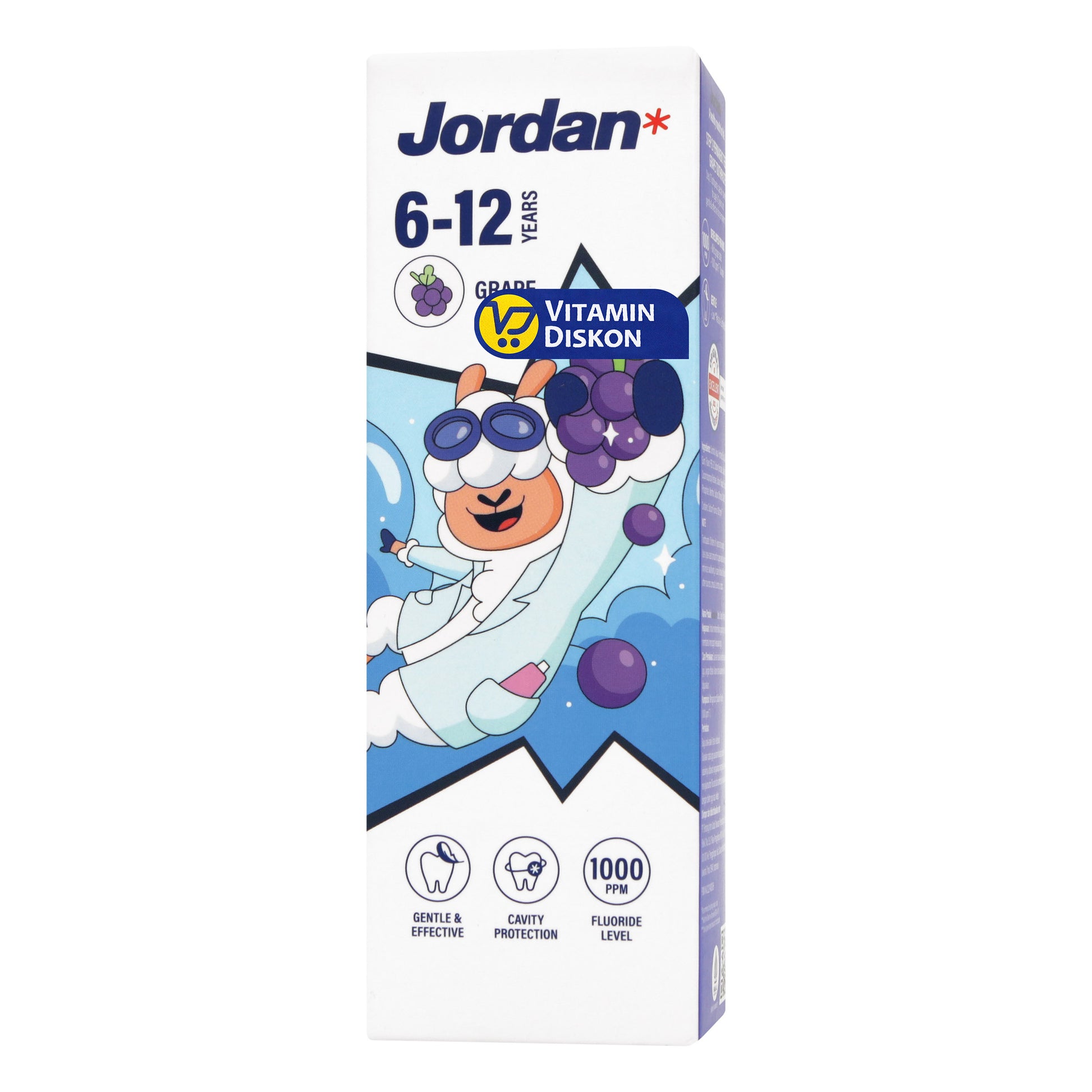 JORDAN KIDS TOOTHPASTE NEW PERMANENT TEETH STEP 2 (6-12 YEARS) 75G