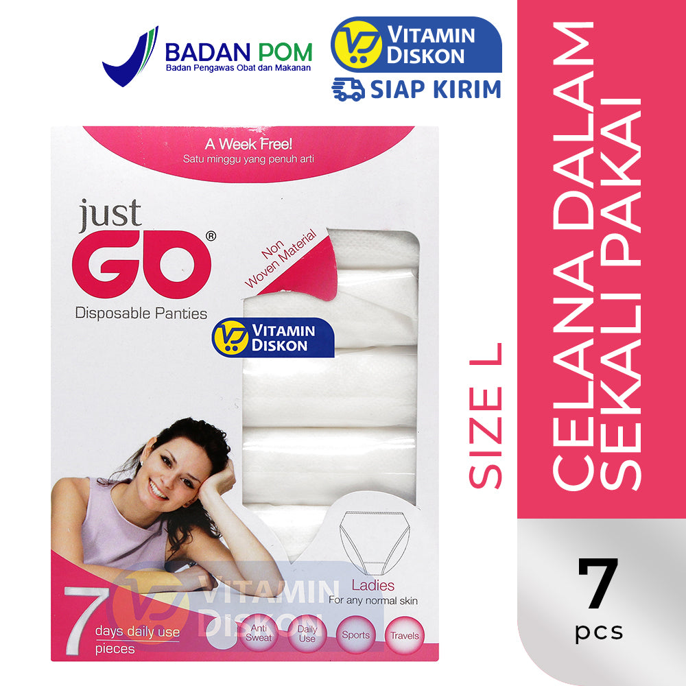 JUST GO DISPOSABLE UNDERWEAR WOMAN SIZE L