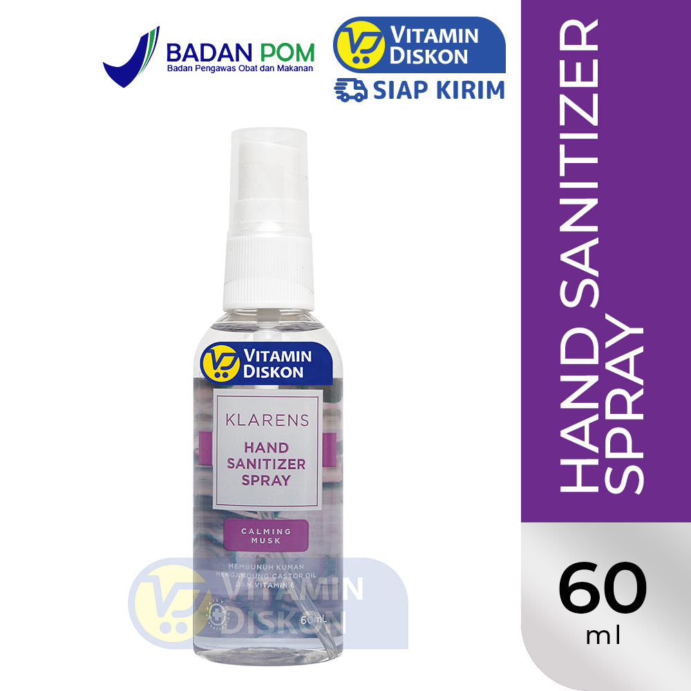 KLARENS HAND SANITIZER SPRAY CALMING MUSK - 60ML