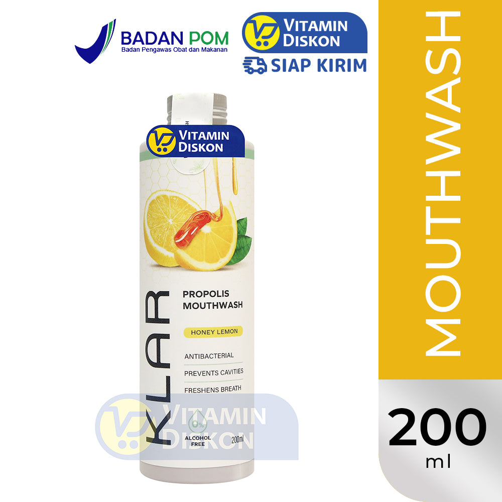 KLAR MOUTHWASH PROPOLIS HONEY LEMON - 200ML