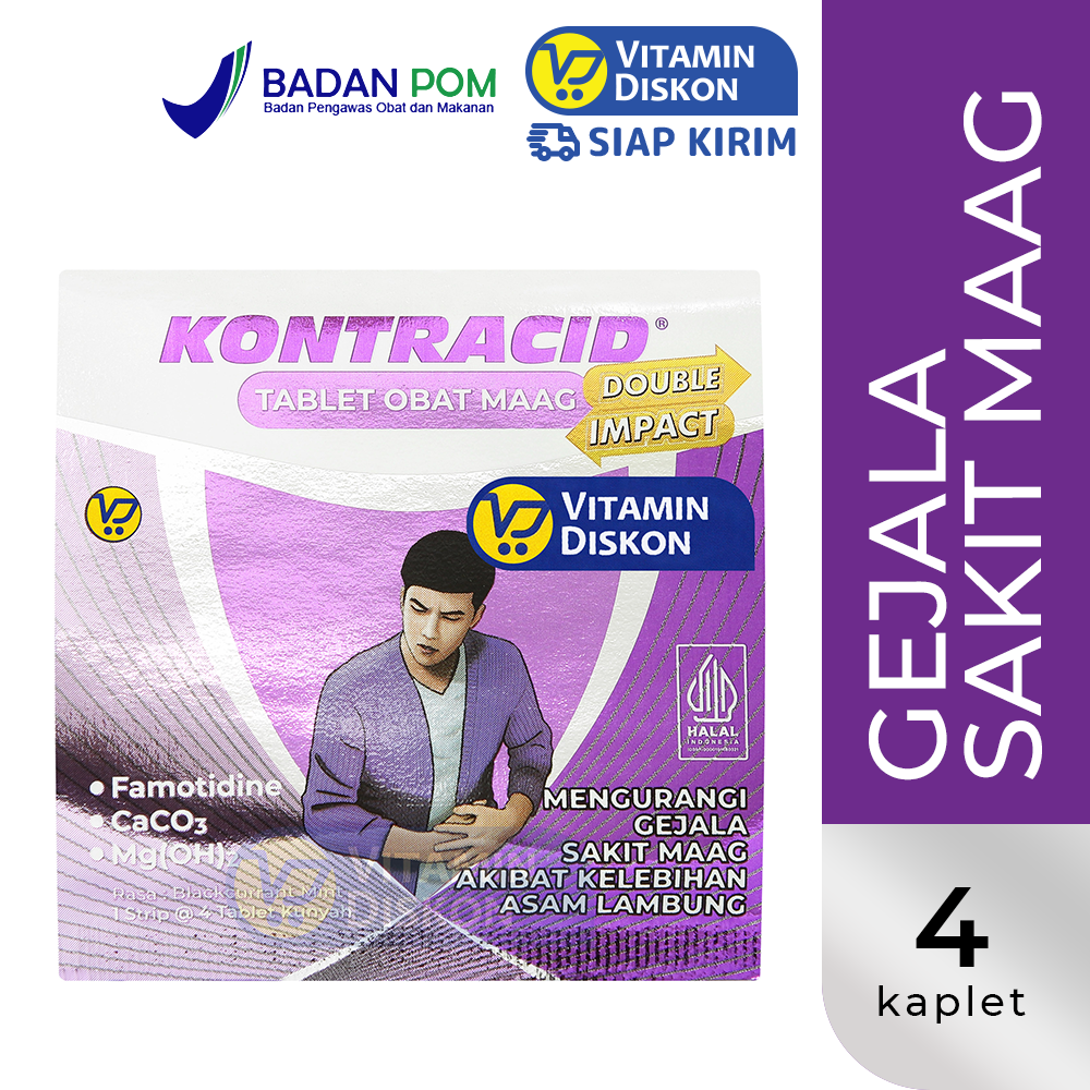 KONTRACID 1 STRIP 4 TABLET