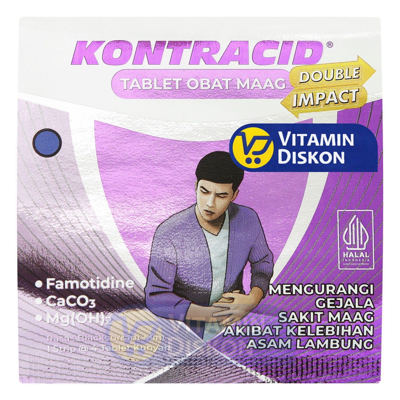 KONTRACID 1 STRIP 4 TABLET