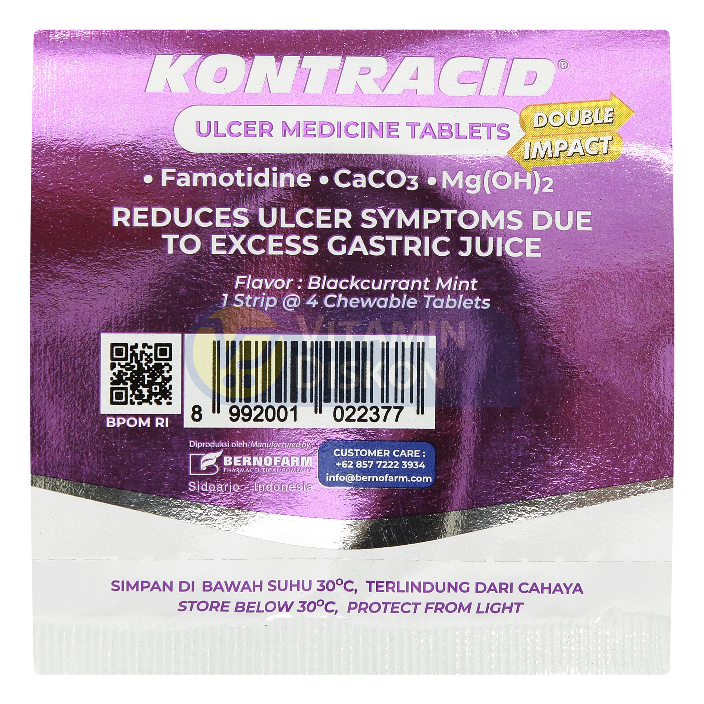 KONTRACID 1 STRIP 4 TABLET