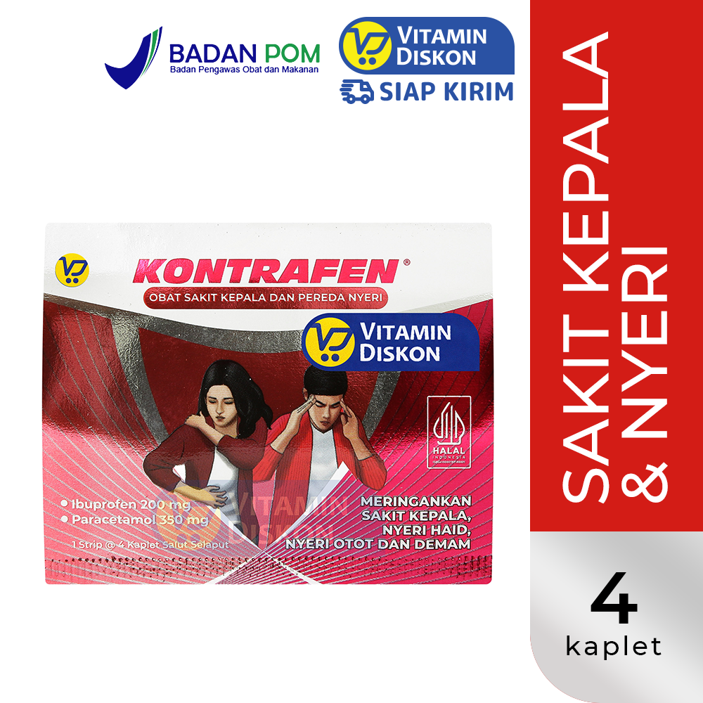 KONTRAFEN 1 STRIP 4 TABLET
