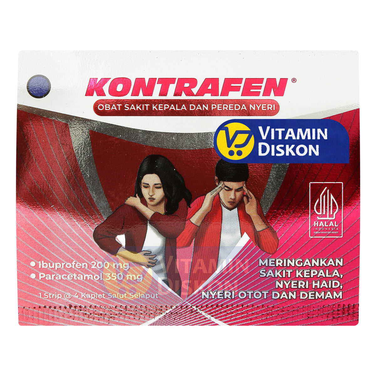 KONTRAFEN 1 STRIP 4 TABLET