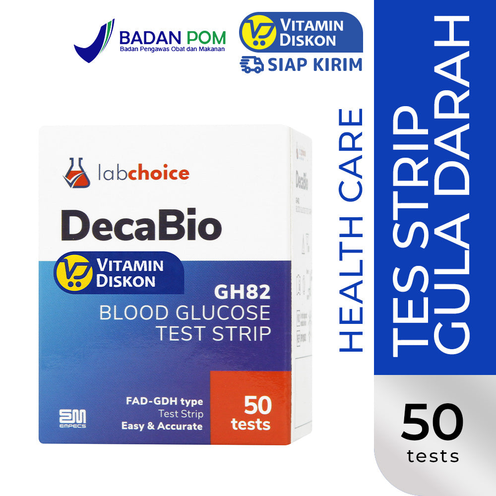 LABCHOICE BLOOD GLUCOSE TEST STRIP DECABIO GH82