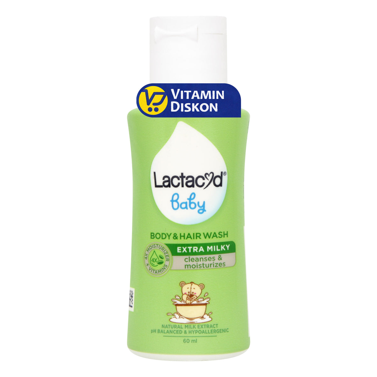LACTACYD BABY BODY AND HAIR WASH EXTRA MILKY 60ML