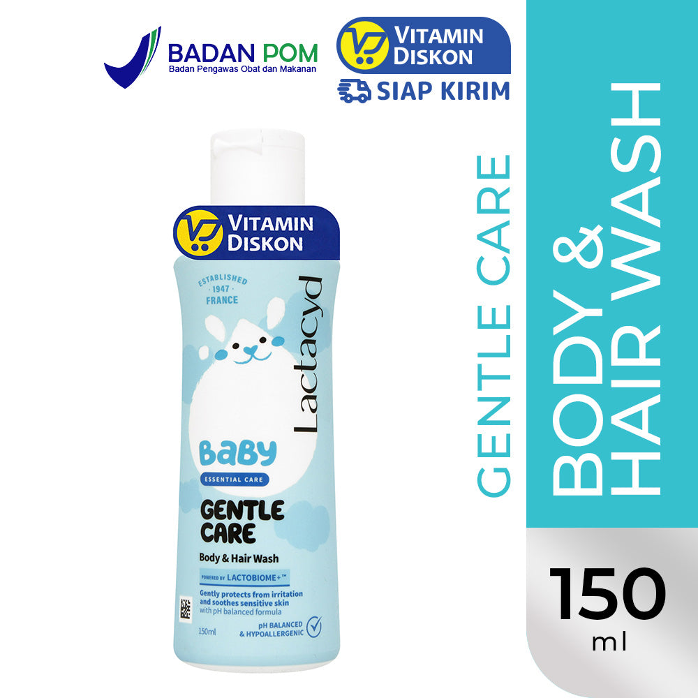 LACTACYD BABY BODY AND HAIR WASH GENTLE CARE 150ML