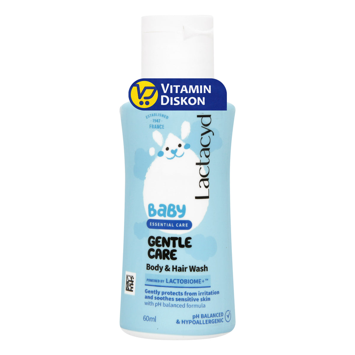 LACTACYD BABY BODY AND HAIR WASH GENTLE CARE 60ML
