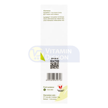 LACTAMOR SUPLEMEN PELANCAR ASI 1 BOX ISI 10 STRIP