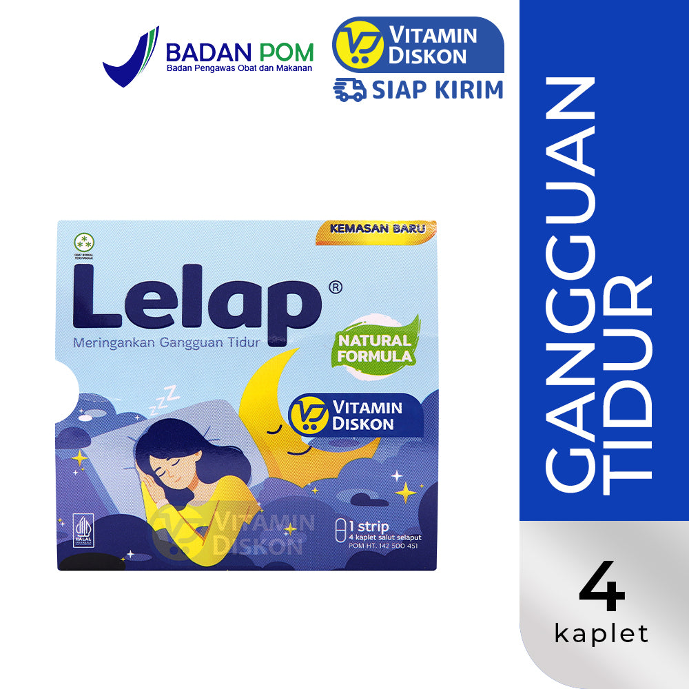 LELAP MERINGANKAN GANGGUAN TIDUR - 1 STRIP 4 KAPLET