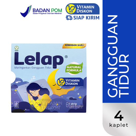 LELAP MERINGANKAN GANGGUAN TIDUR - 1 STRIP 4 KAPLET