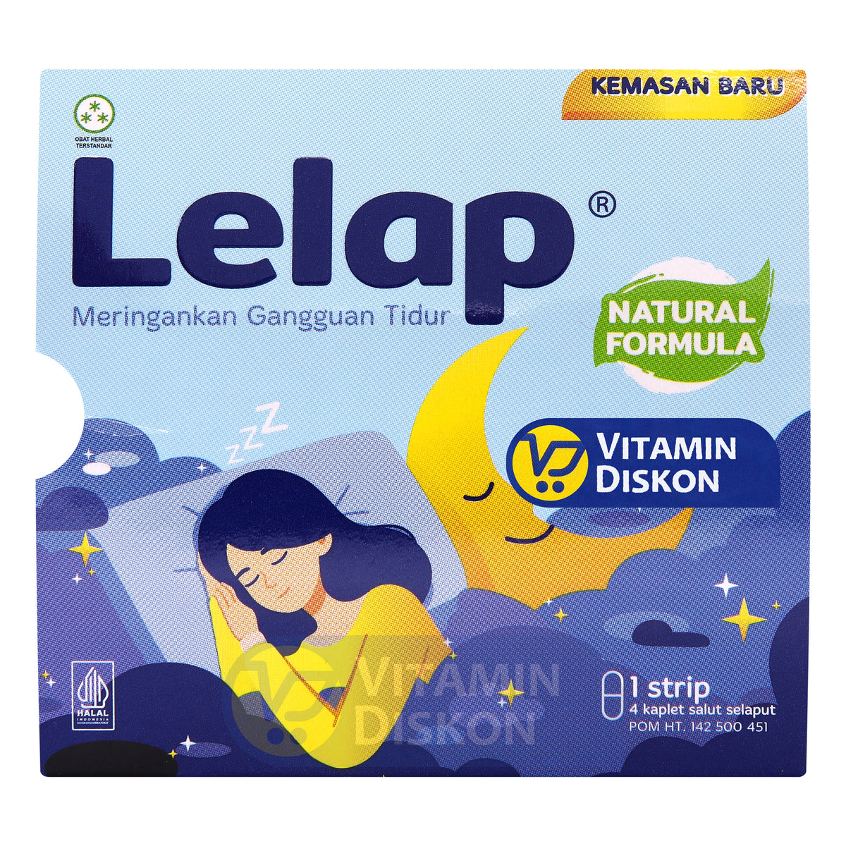 LELAP MERINGANKAN GANGGUAN TIDUR - 1 STRIP 4 KAPLET