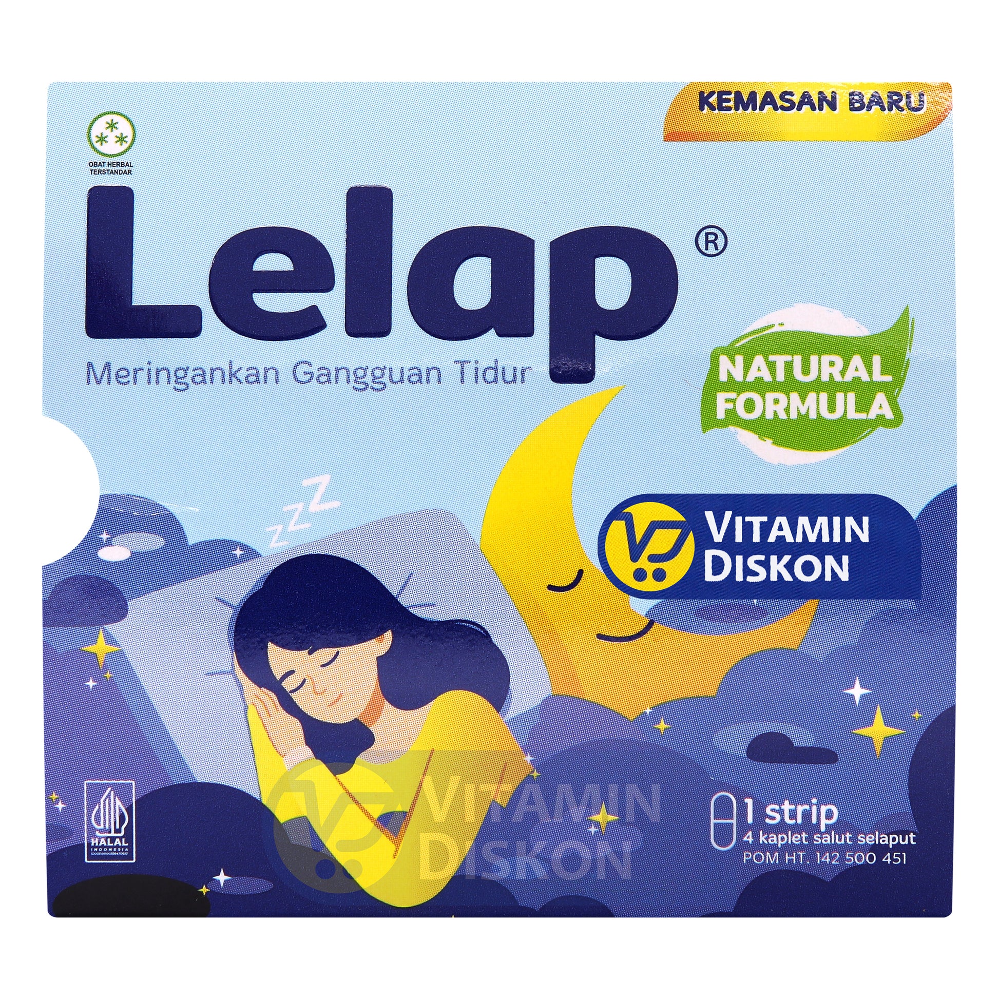 LELAP MERINGANKAN GANGGUAN TIDUR - 1 STRIP 4 KAPLET