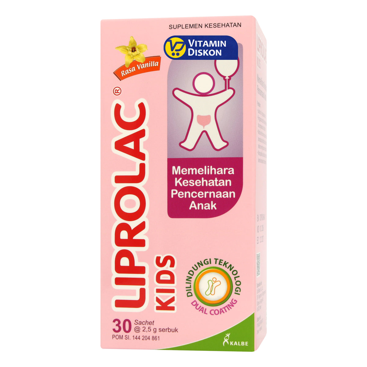 LIPROLAC KIDS SUPLEMEN MAKANAN 1 BOX ISI 30 SACHET