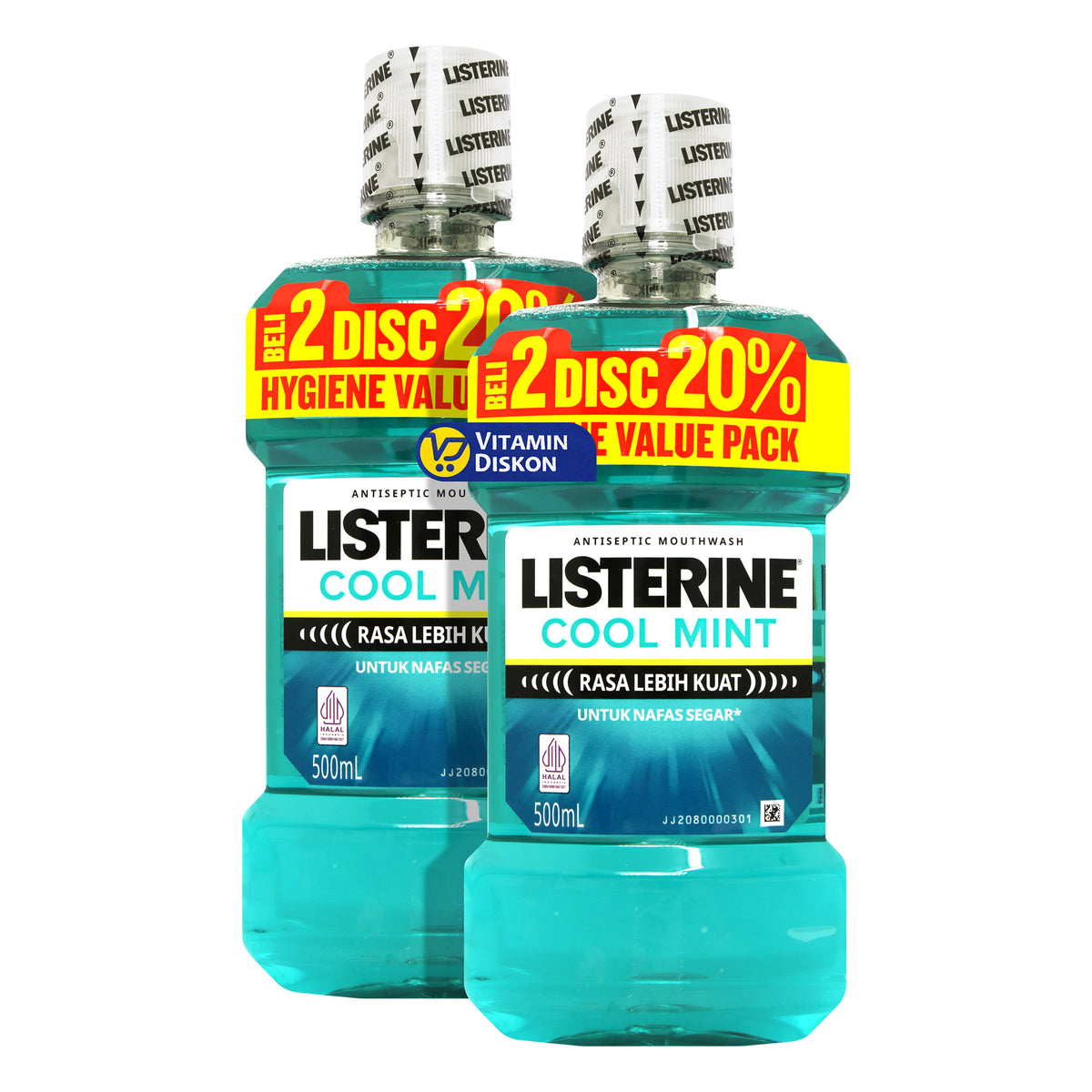 LISTERINE COOL MINT 2X500 ML TWINPACK