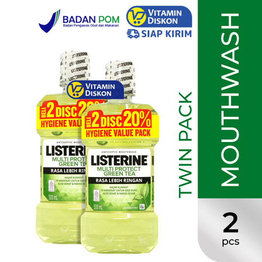 LISTERINE GREEN TEA 2X500 ML TWIN PACK