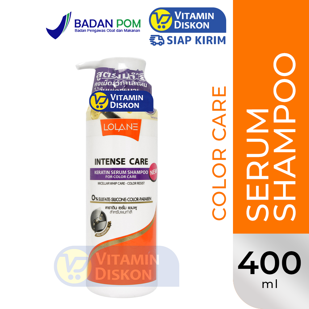 LOLANE INTENSE CARE KERATIN SERUM SHAMPOO FOR COLOR CARE 400 ML