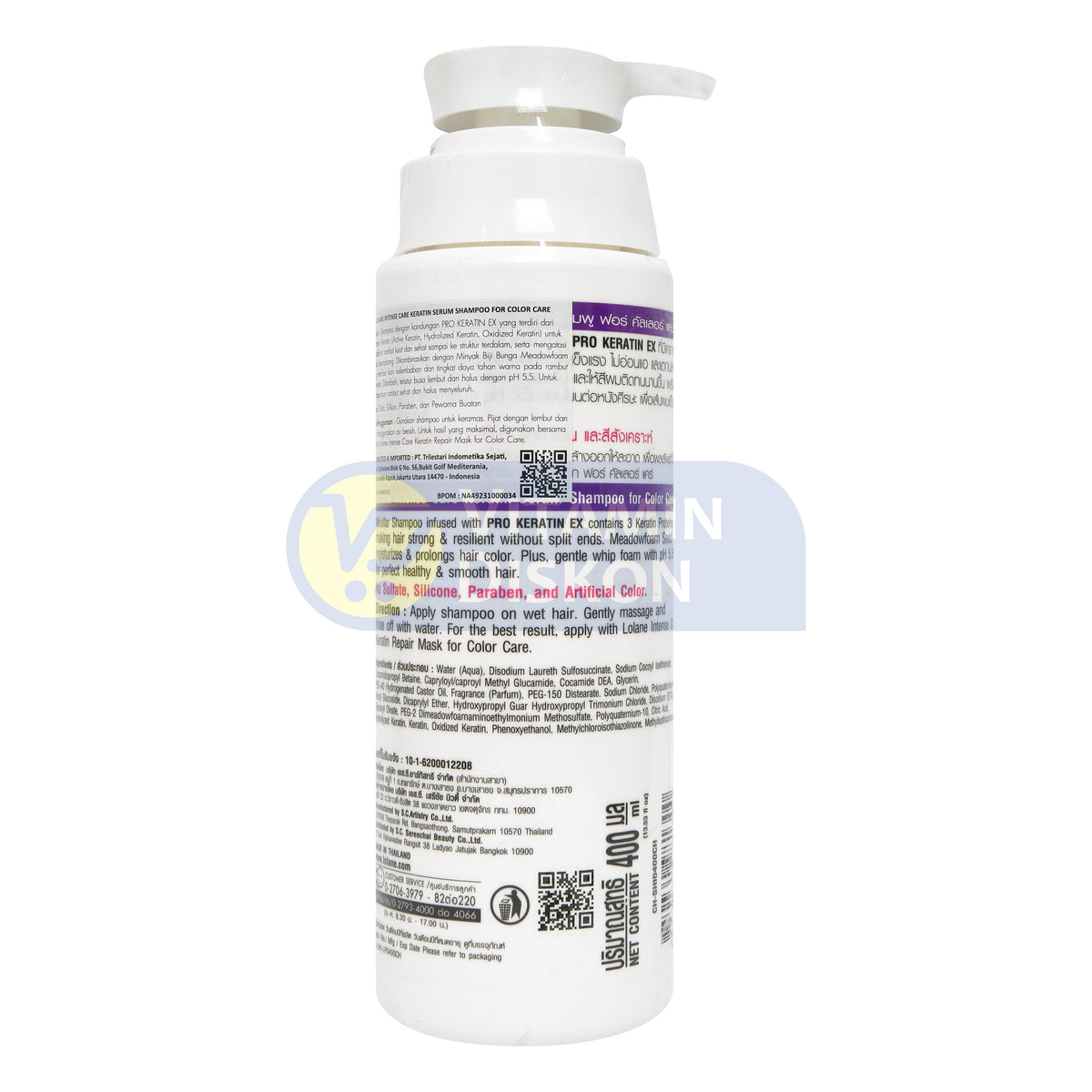 LOLANE INTENSE CARE KERATIN SERUM SHAMPOO FOR COLOR CARE 400 ML