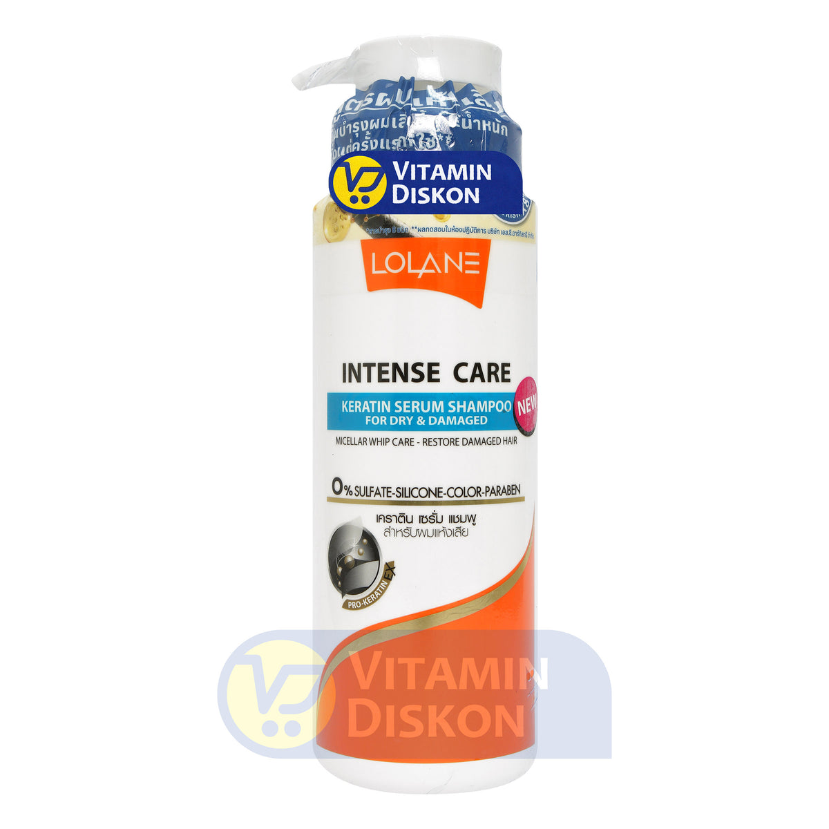 LOLANE INTENSE CARE KERATIN SERUM SHAMPOO FOR DRY AND DAMAGED 400 ML