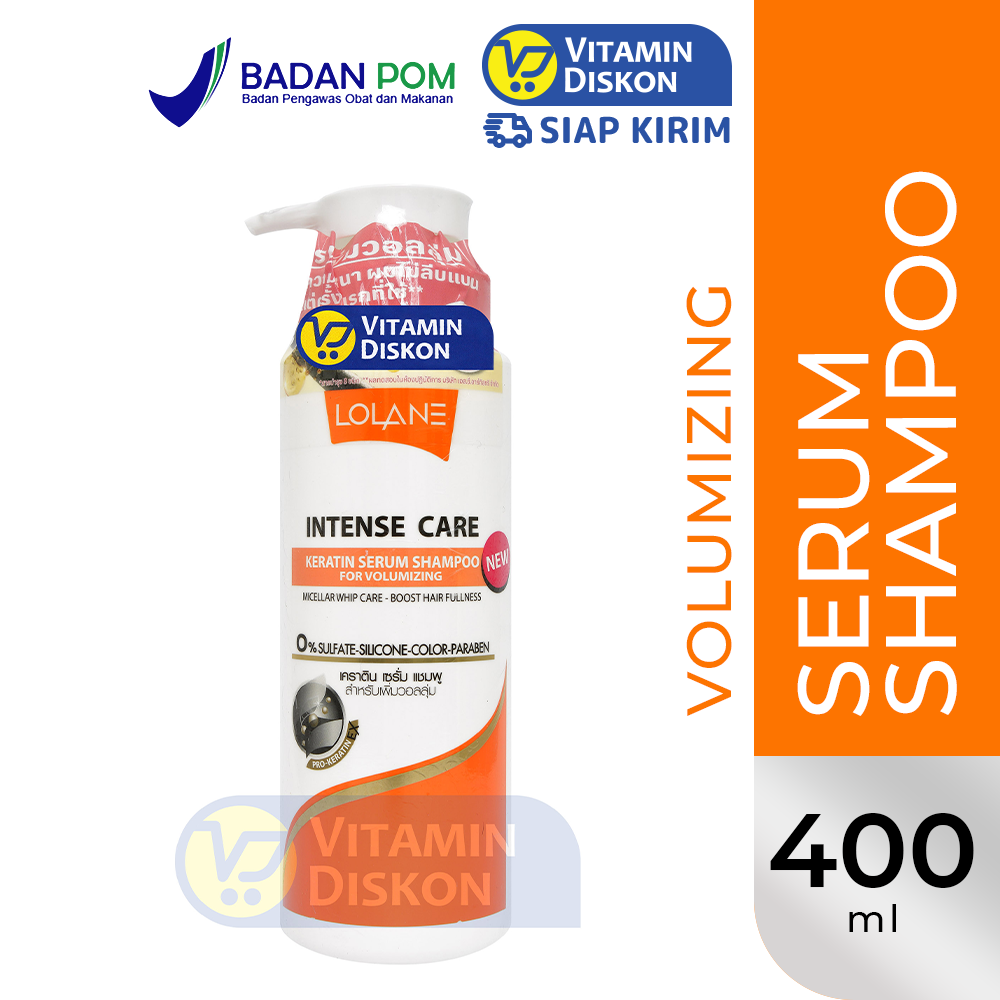 LOLANE INTENSE CARE KERATIN SERUM SHAMPOO FOR VOLUMIZING 400 ML