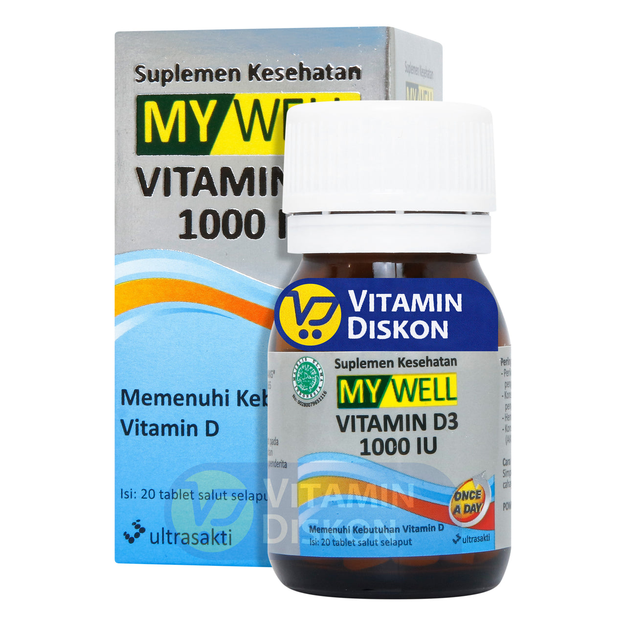 MYWELL VIT D3 1000 IU ISI 20 TABLET